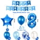 thumbnail image 2 of Banderines de feliz cumpleaños, globos de fiesta azules, confeti, globos de látex, decoraciones de cumpleaños, 2 of 5