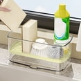 thumbnail image 6 of Sponge Holder for Kitchen Sink, Clear Acrylic Sink Organizer with Auto-Draining Tray, Countertop Sink Caddy for Sponges, Soap, Brush & Cleaning Tools, 6 of 6
