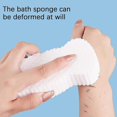 thumbnail image 4 of Esponja de baño exfoliante súper suave, esponja de baño para bebé 3d, esponja de ducha de limpieza con masajeador de piel muerta, 4 of 5