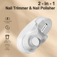 thumbnail image 6 of Electric Nail Clipper, 2025 New 3 in 1 Automatic Nail Clipper with Polishing, Electric Nail Trimmer with 2 Adjustable Speeds Electric Toe Nail Clippers Nail Cutter for Baby Adult Seniors (White), 6 of 9