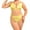 Yellow, variant on SnZhen Plus Size for 2024 Yellow TieDye Halters V Sexy Bikini Swimsuit Sexy Plus Size Swimsuit Plus Bikini Swimsuit TieDye Two Piece
