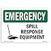 thumbnail image 3 of SignMission OS-EM-A-1824-L-10358 18 x 24 in. OSHA Emergency Sign - Spill Response Equipment, 3 of 4
