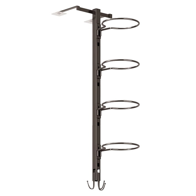 YoGold Rack de Rangement de Basketball Multicouche Peut Être Installé Sans Clous en Fer Durable Multifonctionnel pour Organiser et Ranger des Racks de Basketball C Noir