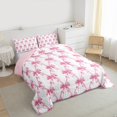 thumbnail image 3 of Feelyou Pink Kawaii Ribbon Full Size Comforter Sets, Cartoon Stars Print Bedding Comforter Set, Teens Boys Girls Kids Reversible Bedding Sets, Microfiber Bedroom Decor, 3 Pieces, 3 of 8