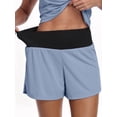 thumbnail image 2 of NELEUS Womens High Waist 2 in 1 Athletic Shorts for Running Workout Activewear Shorts with Multifunction Pockets,Blue,US Size L, 2 of 11