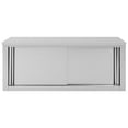 thumbnail image 6 of vidaXL Kitchen Wall Cabinet with Sliding Doors Stainless Steel Multi Sizes, 6 of 8