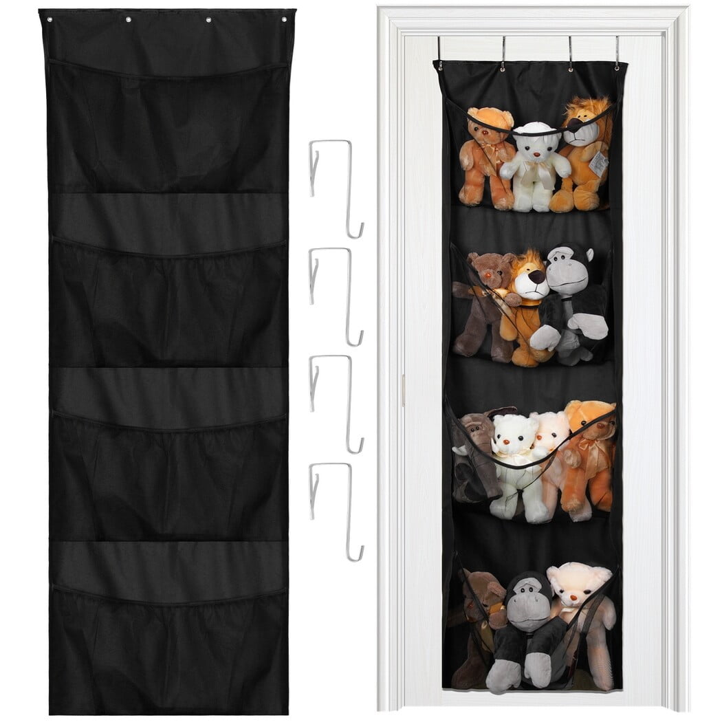 Large Stuffed Animal Storage, Over the Door Organizer with 4 Mesh
