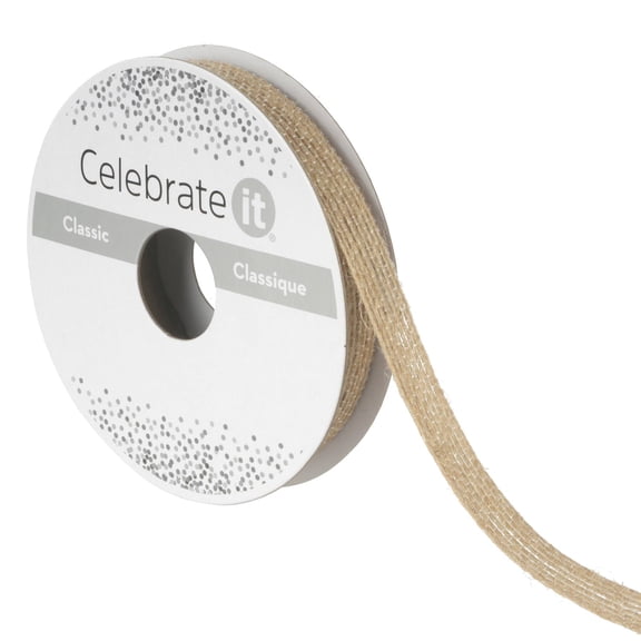 12 Pack: 3/8" x 5yd. Jute Ribbon by Celebrate It