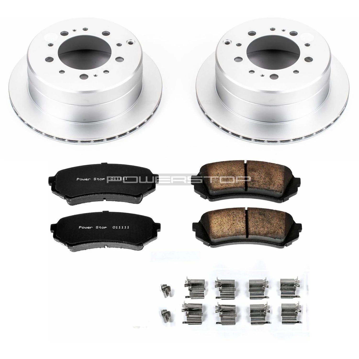 PowerStop Rear Geomet Coated Brake Rotor and Pad Kit Fits: LEXUS TOYOTA Select Models CRK1134
