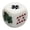 Modern White, Rounded Corners, variant on Set of (10) White Poker Dice "Spades" Ace Squared Corners ... Plus Storage Pouch
