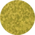 thumbnail image 1 of Ahgly Company Machine Washable Indoor Round Transitional Dark Golden Rod Brown Area Rugs, 7' Round, 1 of 7