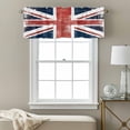 thumbnail image 3 of Flag Day Valance Curtain Flag Pattern Modern Simple Red White Stripe Retro Window Valances Rod Pocket Short Curtains Window Treatments for Kitchen Bedroom Bathroom Laundry 42" x 18", 3 of 9