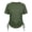 Green, variant on WAYUTE T Shirts for Women Short Sleeve Rash Guard Round Neck Side Drawstring Ruched Swim Shirt Sun Protection Sporty Top Solid Color Tshirt Casual Outdoor,Mint Green,XL