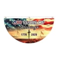 thumbnail image 2 of 250 Year American Anniversary Flag,USA Fan Flag,23.6"x47.2" Patriotic Half Fan Banner Bunting Flags 4th of July Decorations American Flag Banners for Wall,Front Door,Porch,Fence Decor, 2 of 8