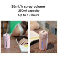 thumbnail image 2 of Diamond Cup Ultrasonic Humidifier Air Purifier with LED Lights 250ML Mini USB Nebulizer Car Aroma Diffuser Mist Maker, 2 of 5