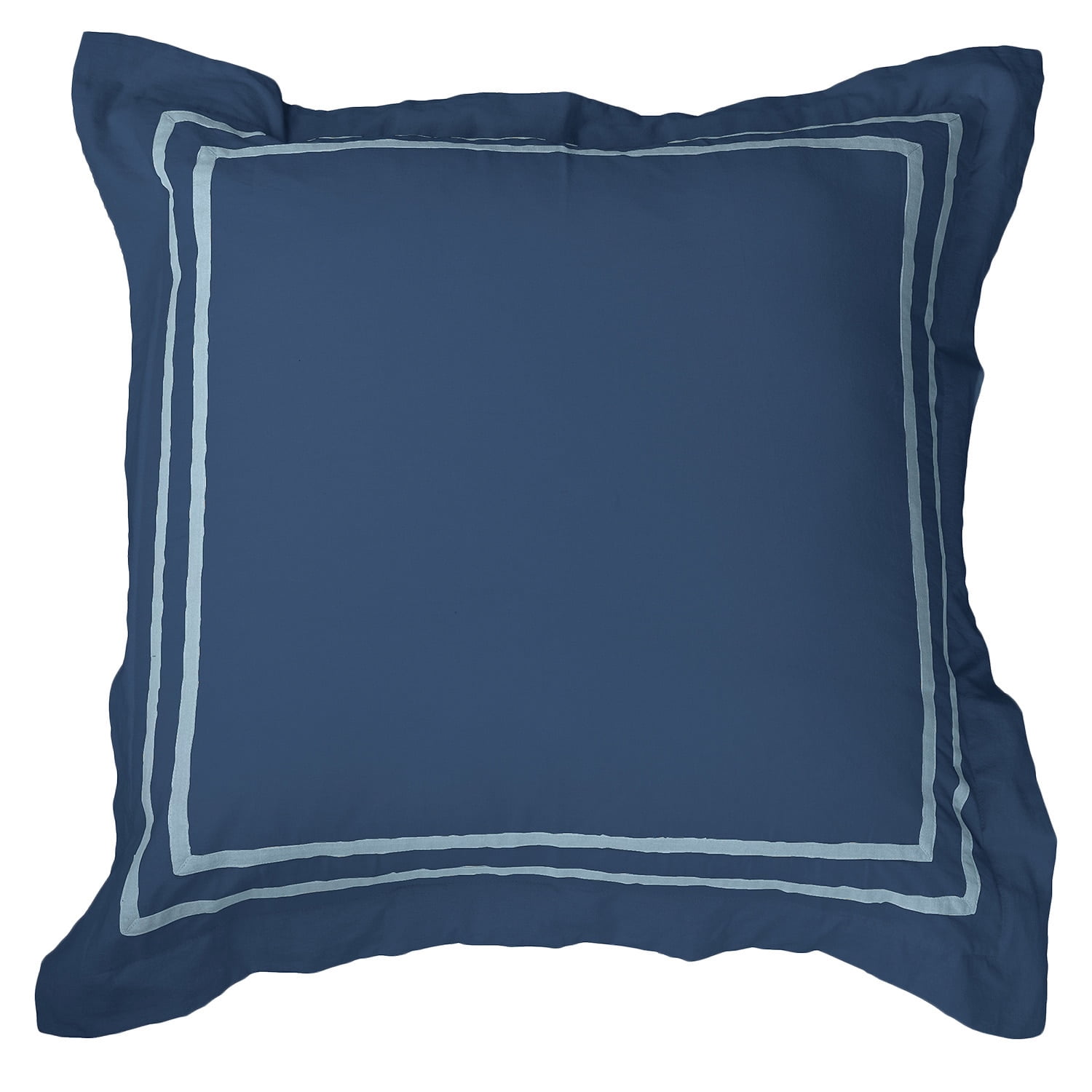 Rizzy Home Seaglass Euro Sham in Blue Color