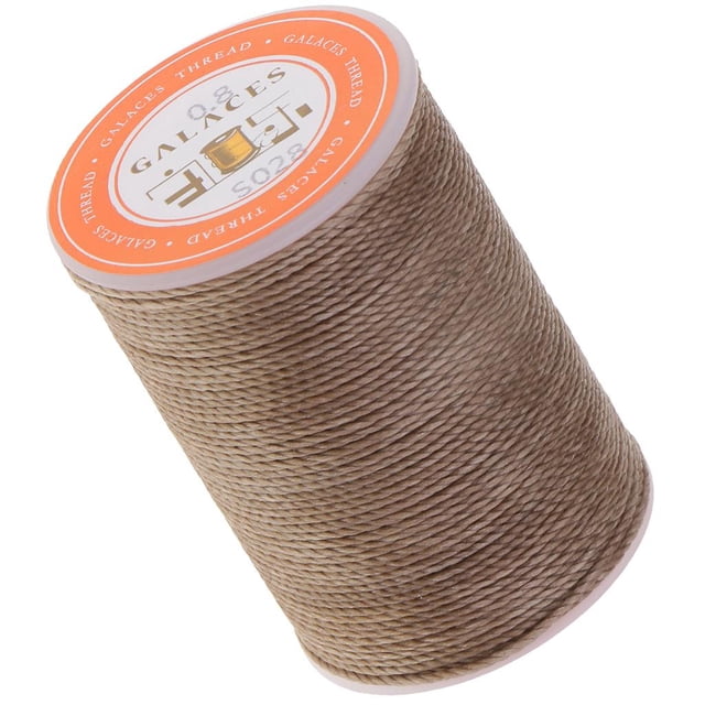 Youkk 0.8mm Round Polyester Waxed Thread Sewing Coffee Craft DIY Stitching Coffee 0.8mm