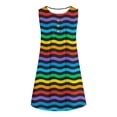 thumbnail image 4 of Vestido sin Mangas para las Mujeres Pullover de Botón, Vestido de Poliéster Impreso Casual, Ropa Diaria de Verano sin Mangas de las Mujeres, 4 of 4