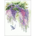 thumbnail image 1 of Riolis Counted Cross Stitch Kit 11.75"X15.75"-Wisteria (14 Count), 1 of 4