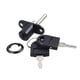 thumbnail image 1 of Speravity Cerradura de enlace plateada para gabinetes de oficina, cilindro de cerradura rotativa de instalación sin agujeros de aleación de Herramientas y ferretería Negro 16MM, 1 of 6