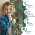 thumbnail image 3 of Blackout Kids Curtains,Green Brown Camo Classic Pattern Childrens Insulated Curtains Set Of 2,Bedroom Essentials,Toddler Room Decor 42"x54", 3 of 5
