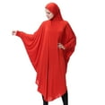 thumbnail image 2 of Árabe musulmán Abaya de una pieza de arriba Hijab oración Kaftan túnica vestido XL rojo Sunnimix Bata musulmana, 2 of 8