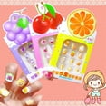 thumbnail image 3 of 12pcs/Box Detachable Artificial Manicure Tool Fake Nails Wearable Nail Tips Fruit Child False Nails PEACH, 3 of 7