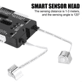 thumbnail image 2 of For Stairs Flexible Strip Indoor LED Motion Sensor 32 Channels Adjustable Brightness DC 12V 24V Stair Light Controller,1 x LED Controller 2 x Sensors 2 x Output Cables,Black, 2 of 8
