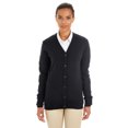 thumbnail image 2 of Harriton M425W Ladies Pilbloc V-Neck Button Cardigan Sweater, 2 of 3