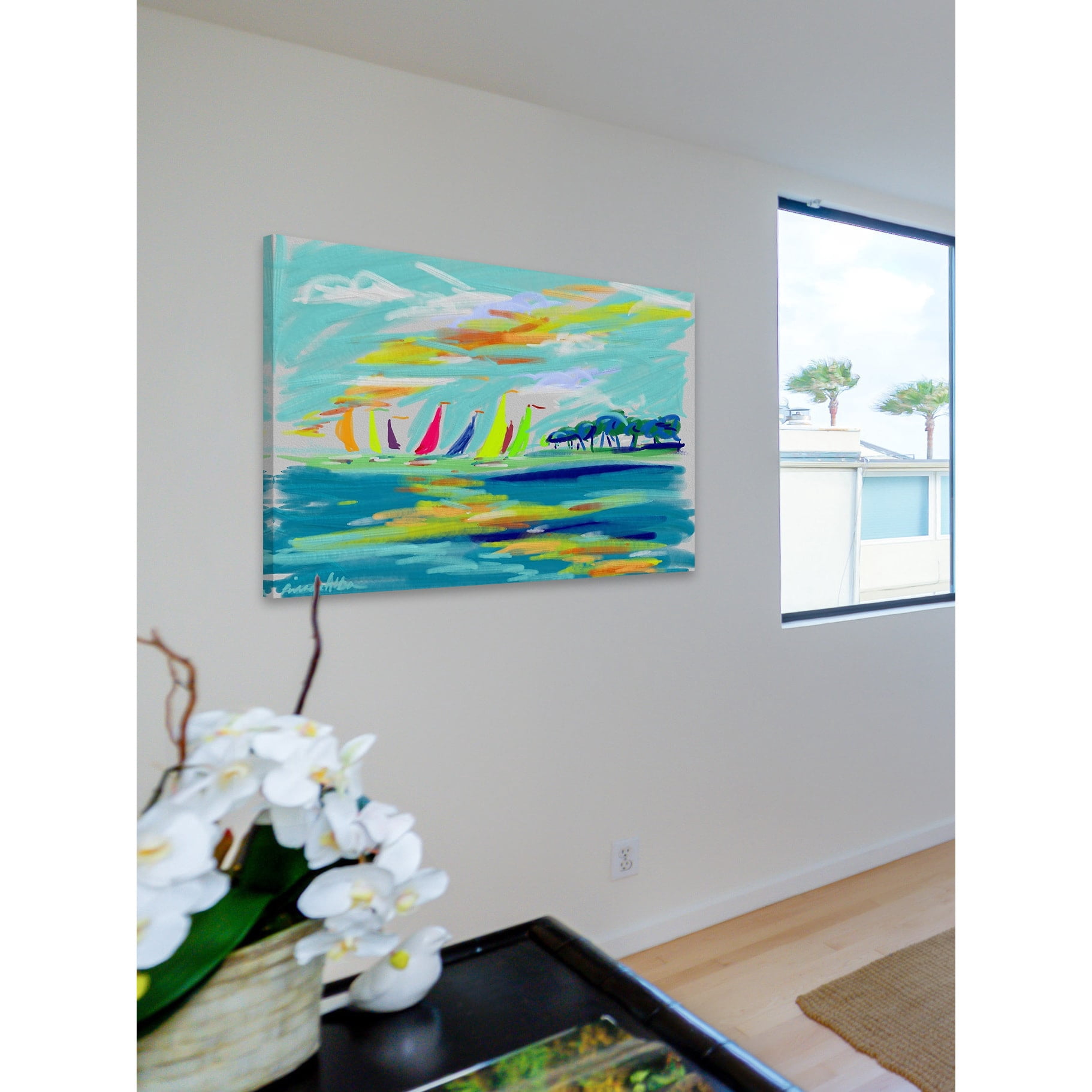 Marmont Hill "Cap D Antibes" by Arthur Pina Painting Print on Wrapped Canvas