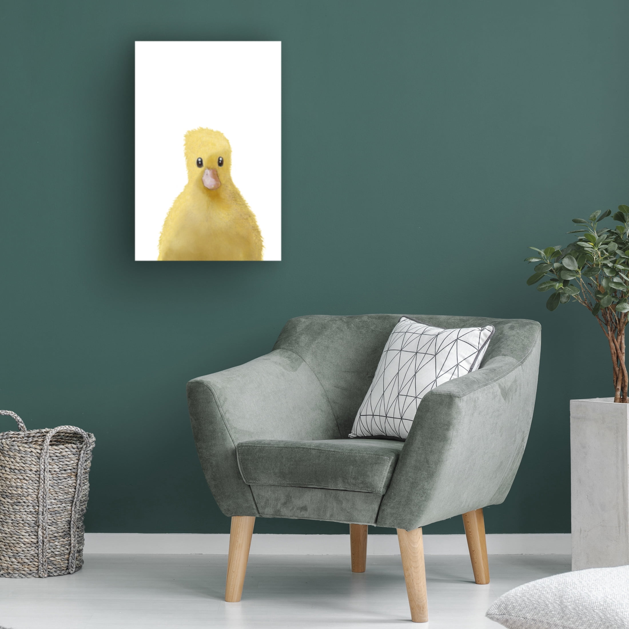 Canvas Wall Art - Pictufy Studio Ii 'Duck' Wall Art for Living Room, Bedroom, or Office Décor by Trademark Fine Art - 12 x 19 Inches