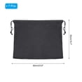 thumbnail image 2 of Uxcell 23.6x19.7 pulgadas Bolsas de Polvo para Bolsos, Funda de Almacenamiento de Bolsos con Cierre de Cuerda para Ropa de Pouch, Negro 7 Pcs, 2 of 6
