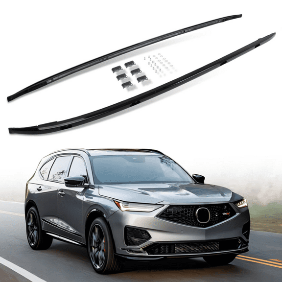 NIXFACE Black Roof Rack Side Rails for 2022-2025 Acura MDX Cargo Carrier Accessory 2PCS