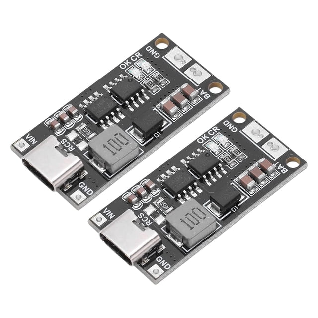 HUGFEGWE 2pcs Battery Charger Modules, 4S Type C to 16.8V Boost Lithium Battery Charger Board with Function for Battery Charger (2A) CA919-165751