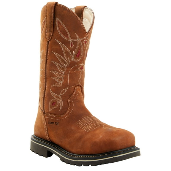 Shyanne Women's 11" Pull On Western Work Boot Composite Toe - BSWC0S0W18 10 M US