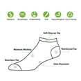 thumbnail image 7 of Men's Viscose From Bamboo, Sport, Thin, Ankle Socks, Dark Grey, Medium 9-11, 6 Pack, 7 of 7