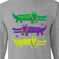 thumbnail image 4 of Inktastic Mardi Gras Holiday Alligators Long Sleeve T-Shirt, 4 of 5