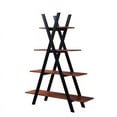 thumbnail image 3 of Convenience Concepts Oxford "A" Frame Bookshelf, Cherry and Black, 3 of 3