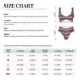 thumbnail image 2 of Kdxio Fourth Of July Print Women's 2 Piece High Waisted Wrap Spaghetti Strap Summer Swimsuit Bikini Set-XX-Large, 2 of 5