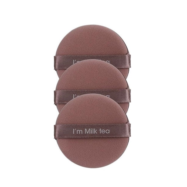 1/2 Uds. Polvo de terciopelo triangular harinas Mini esponja para maquillaje facial cosméticos algodón suave polvo para la cara Puff lavable ligero Tan Jianjun unisex