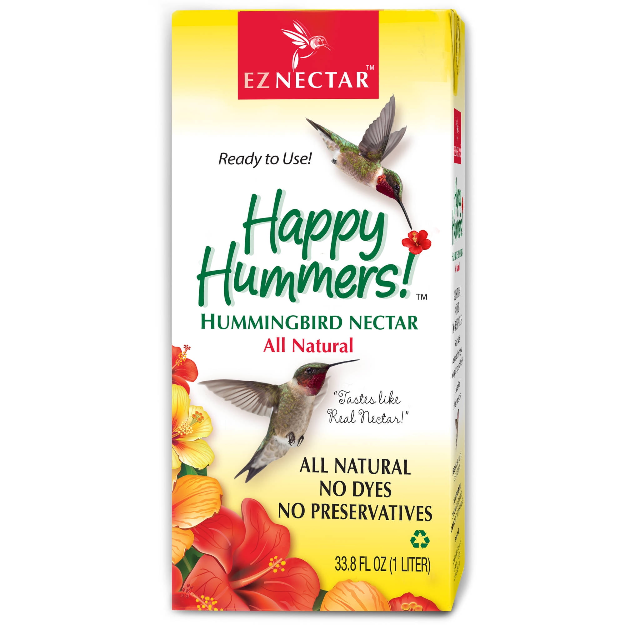 EZNectar All-Natural Ready-To-Use Hummingbird Food 3 Pack 