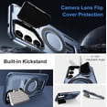 thumbnail image 3 of MYKOMI Case for Samsung Galaxy S25 with Kickstand, Compatible with MagSafe, Premium Metal Camera Cover Case for Samsung S25, Military-Grade Protection Magnetic Phone Case for Galaxy S25, 3 of 7
