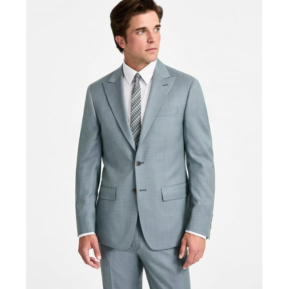 Calvin Klein Mens Slim fit Suit Jacket Blazer 38 R Green Solid