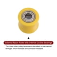 thumbnail image 4 of Unique Bargains 10mm Chain Roller Pulley Tensioner Wheel Guide Concave Type for Bike Sliding Door Yellow, 4 of 6