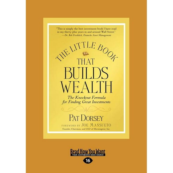 The Little Book That Builds Wealth (Large Print 16pt), (Paperback)