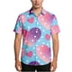 thumbnail image 2 of Ceisia Fashion Unisex Men Women Casual Short Sleeve Gift Printed Turndown Collar Button Shirt, 2 of 7