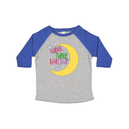 

Inktastic Twinkle Twinkle Little Star with Yellow Moon Gift Toddler Boy or Toddler Girl T-Shirt