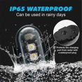thumbnail image 3 of 6PCS Wireless LED Lights for Car with Remote Control, Wireless LED Strobe Lights 8 Colors for Car Mo, 3 of 5