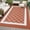 Orange, variant on Studyset 8x10 Outdoor Rug Waterproof Reversible Plastic Straw Mat,Large Modern Patio Area Rug,Modern Diamond Indoor Outdoor Large Area Rug for RV Deck Balcony Backyard,UV Resistant & Easy to Clean