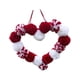 thumbnail image 5 of Guirnalda navideña con forma de corazón, decoración navideña creativa para compromiso Rojo y blanco, 5 of 9